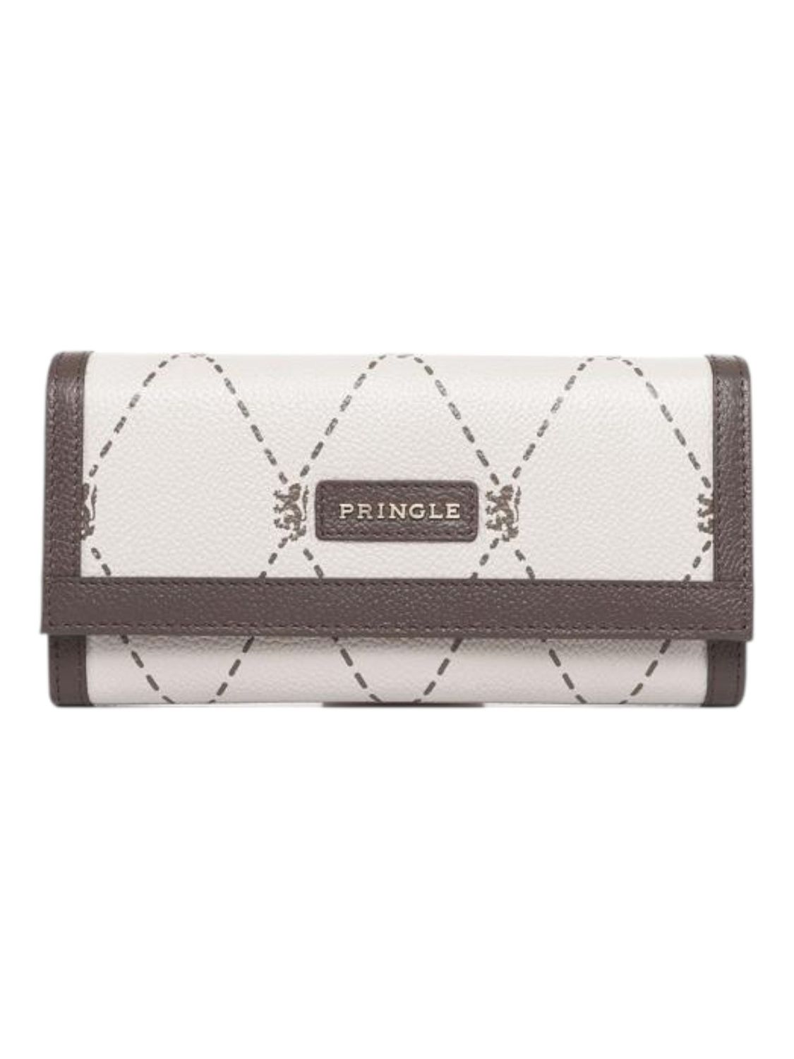 Pringle | Argyle Flapover Purse | Stone