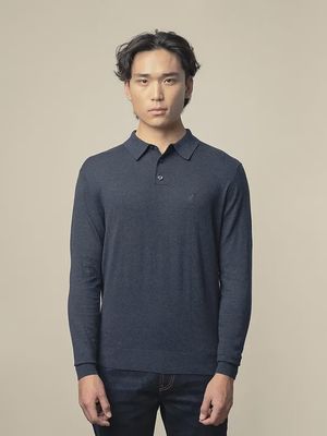 Polo | Frederick Long Sleeve Knitwear Golfer | Navy