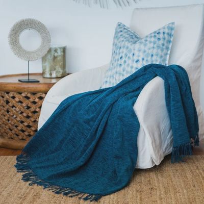 Aranda | Chenille Throw | 130x180 | Teal