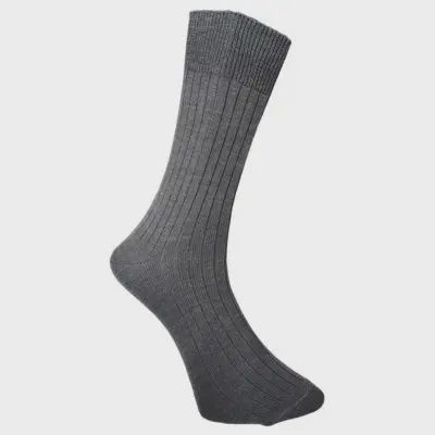 Cape Mohair | Urban Rib Socks | Black | 8-11