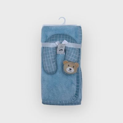 Mother&#39;s Choice | Pillow Blanket | Blue Bear