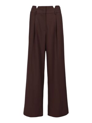 Pringle | Elsie Wide Leg Pants | Chocolate
