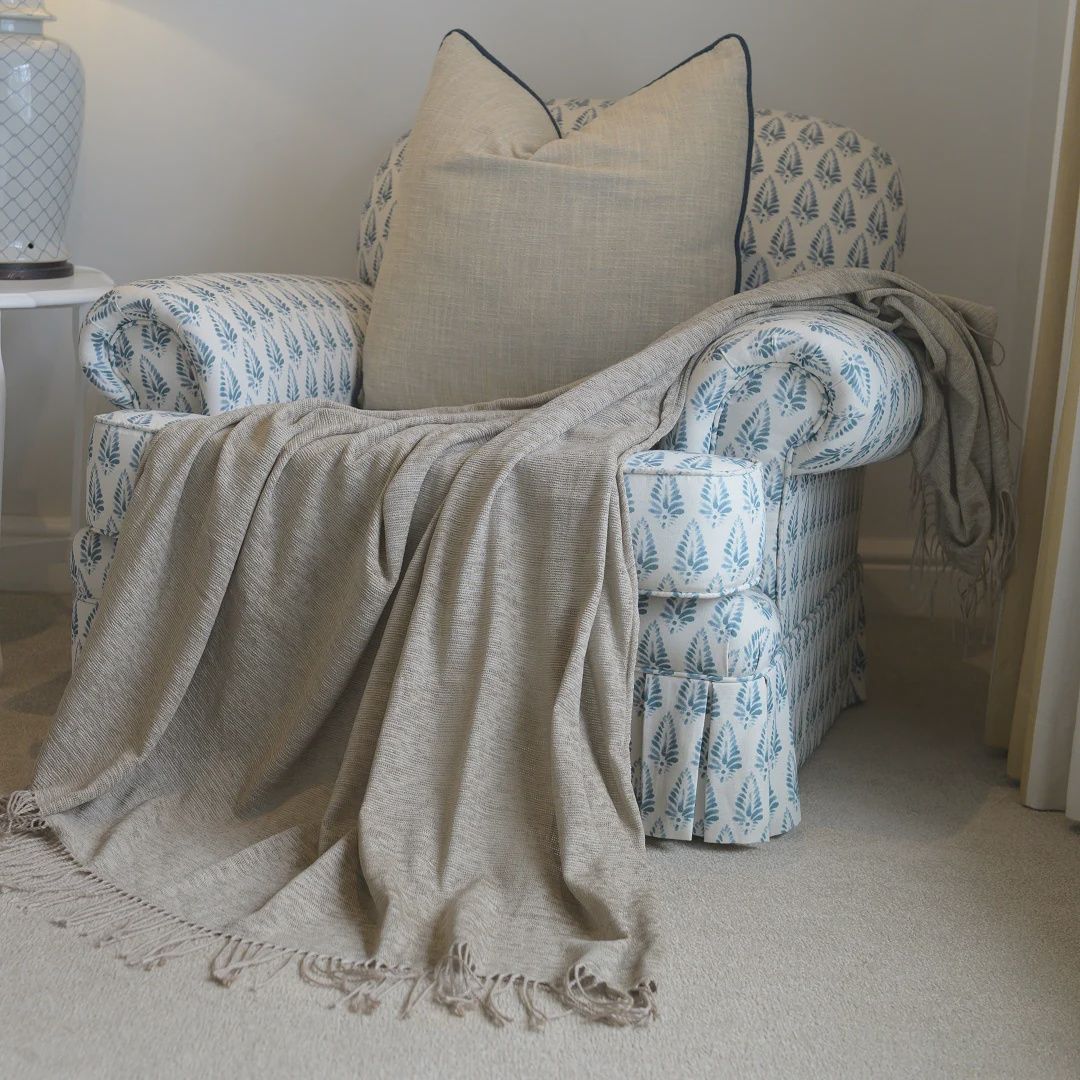 Aranda | Chenille Throw | 130x180 | Cobblestone