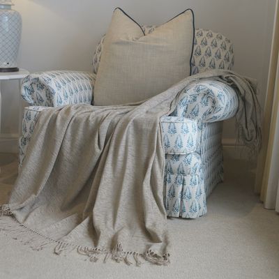 Aranda | Chenille Throw | 130x180 | Cobblestone