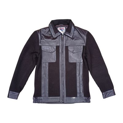 Paint | Mens Leather Jacket | Brown