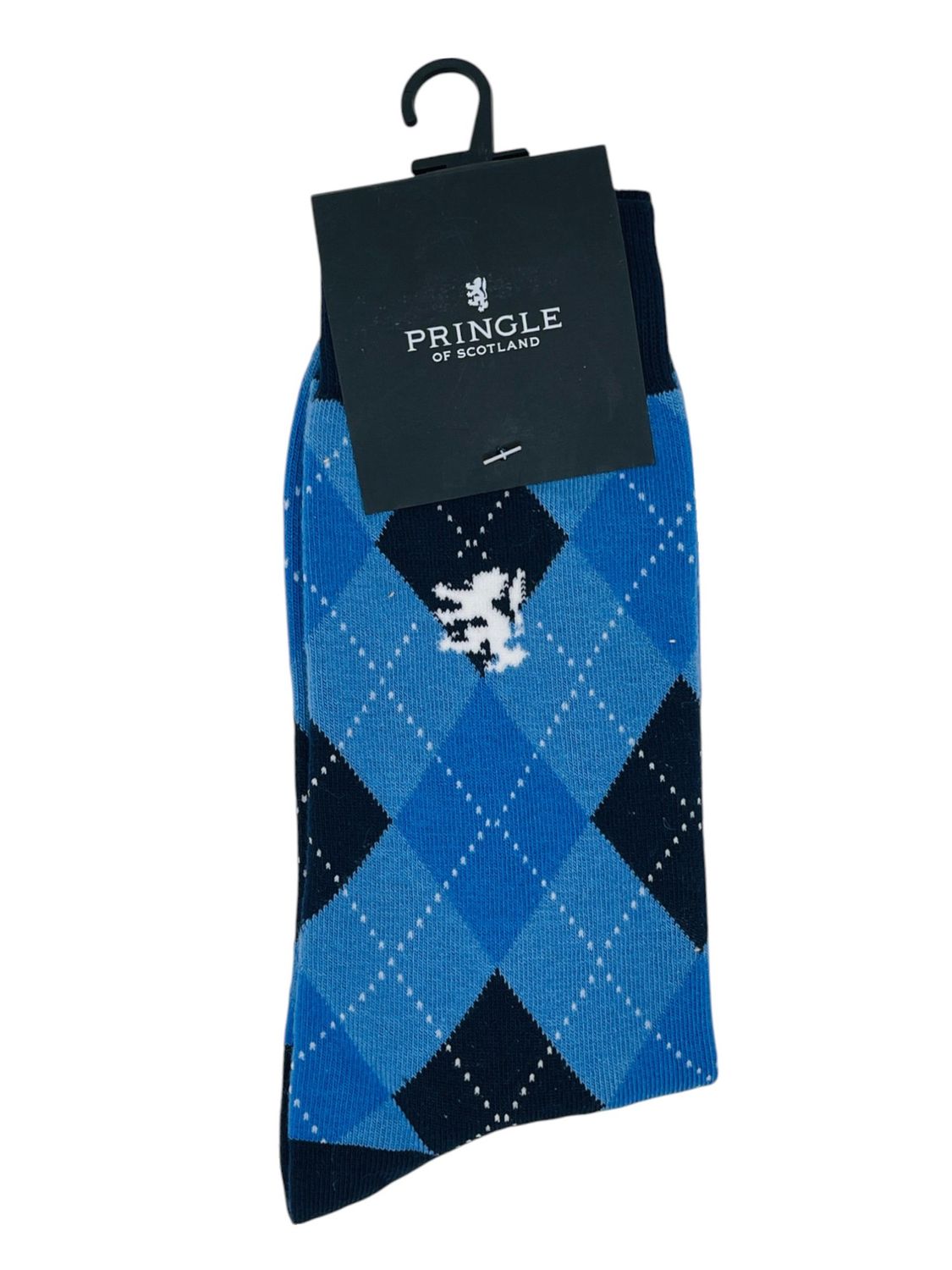Pringle | Stanley Argyle Socks | Blue, Size: 10-12