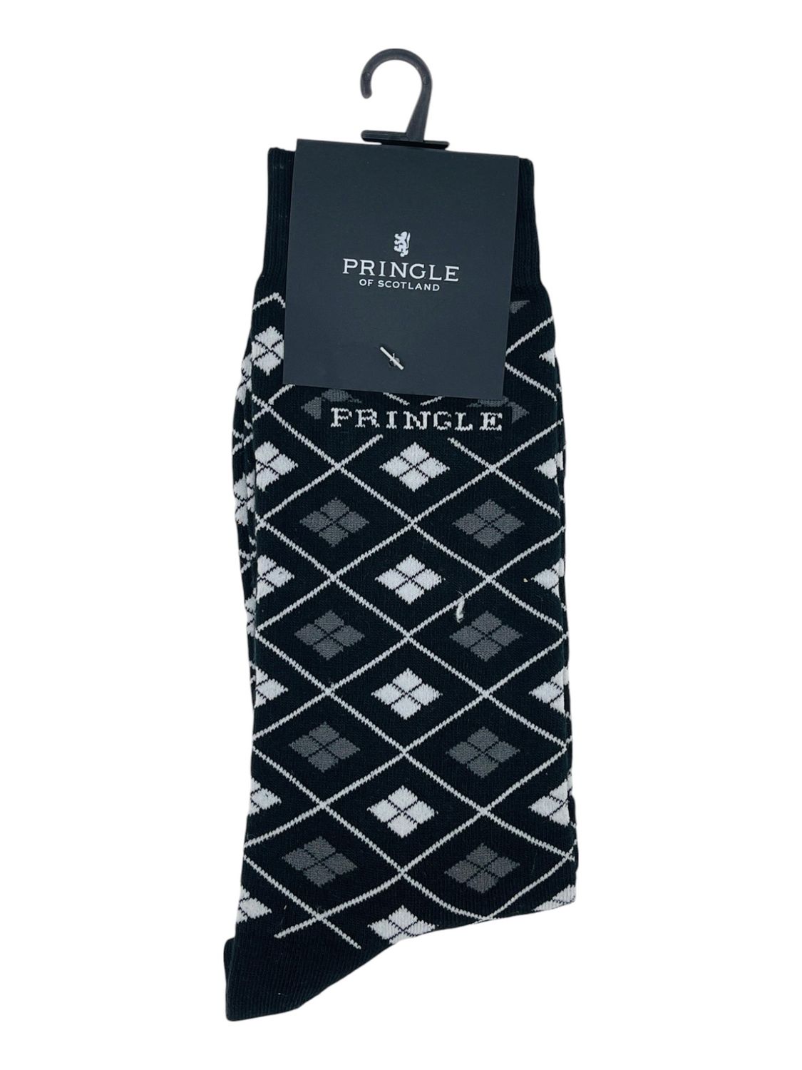 Pringle | Morris Multi Geo Socks | Black, Size: 10-12