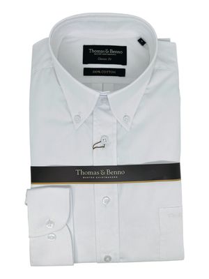 Thomas &amp; Benno | Classic Fit Long Sleeve Shirt | White
