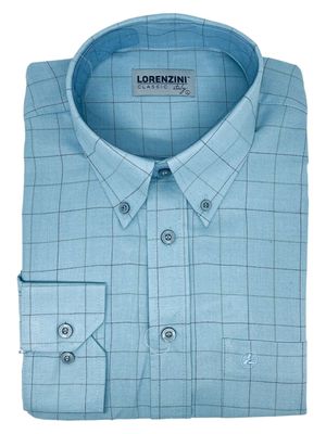 Lorenzini | Classic Long Sleeve Shirt | LO50/99 | Blue Check