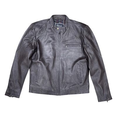Azariah | Mens Rocco Leather Jacket | Brown