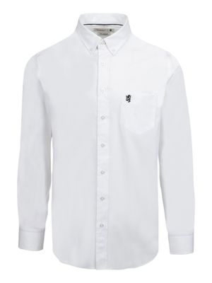 Pringle | Classic Stretch Long Sleeve Shirt | Jacob | White