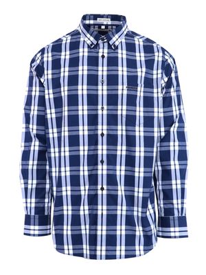Pringle | Classic Long Sleeve Shirt | Perry | Navy Check