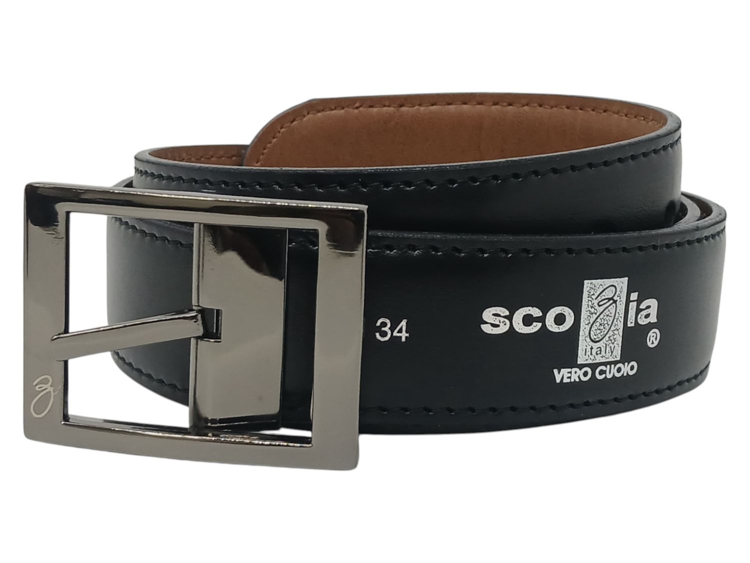 Scozia | Reversible Leather Belt | Black &amp; Tan, Size: 32