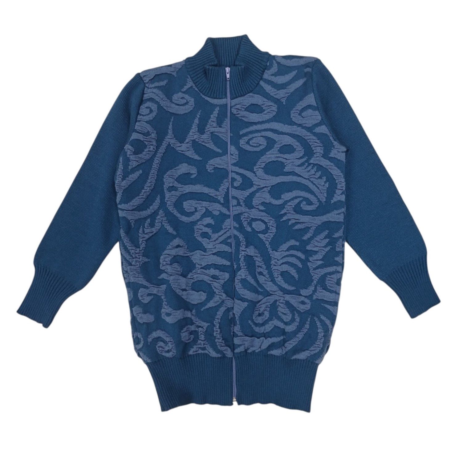 Romy | Zip thru Jersey | Teal, Size: S