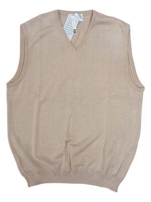Le Mans | Knitted Sleeveless Pullover | Biscuit