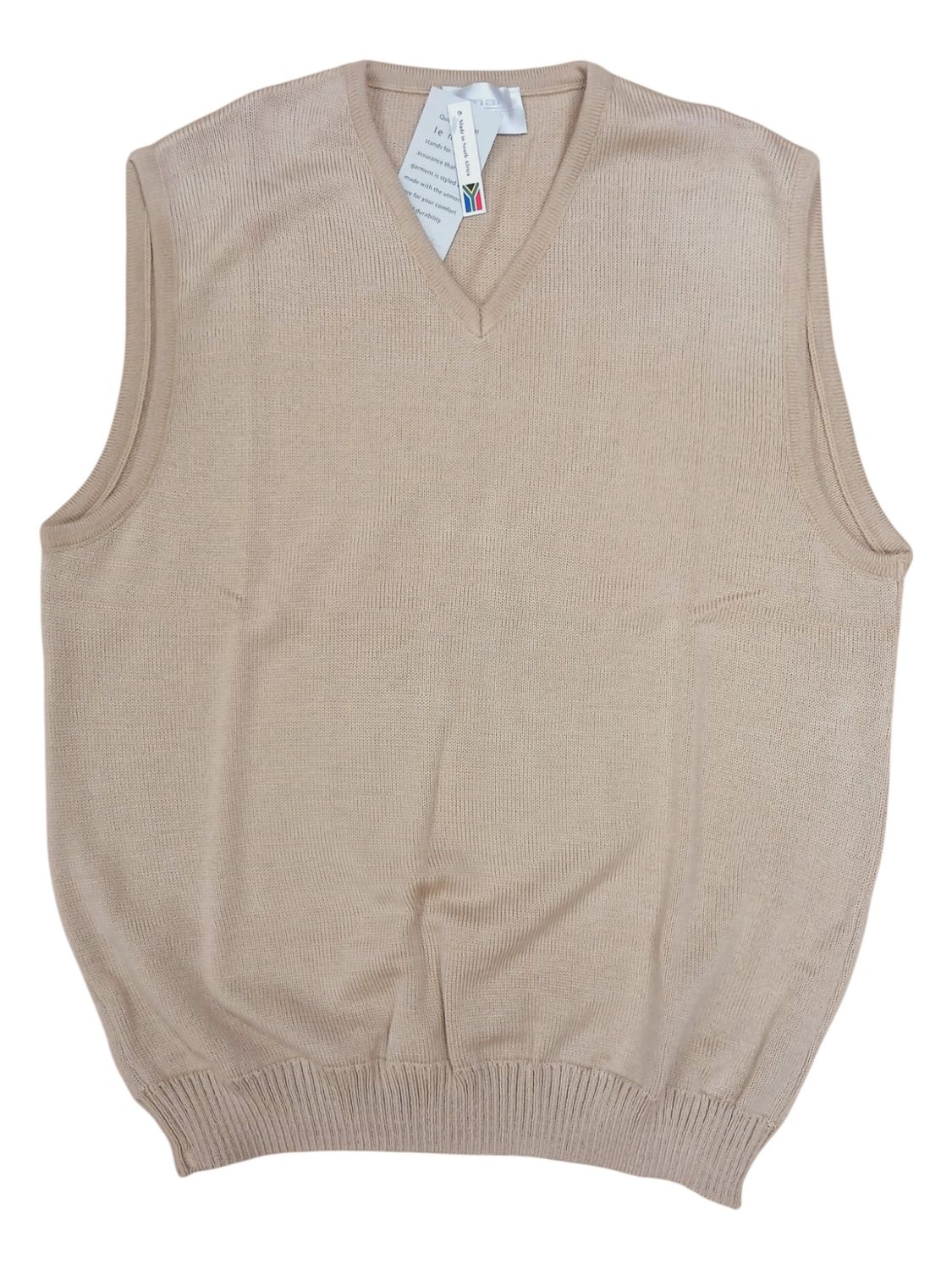 Le Mans | Knitted Sleeveless Pullover | Biscuit, Size: S