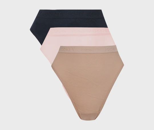 Jockey | 3 Pack Tonal French Cut | Plain Multi Color, Size: S