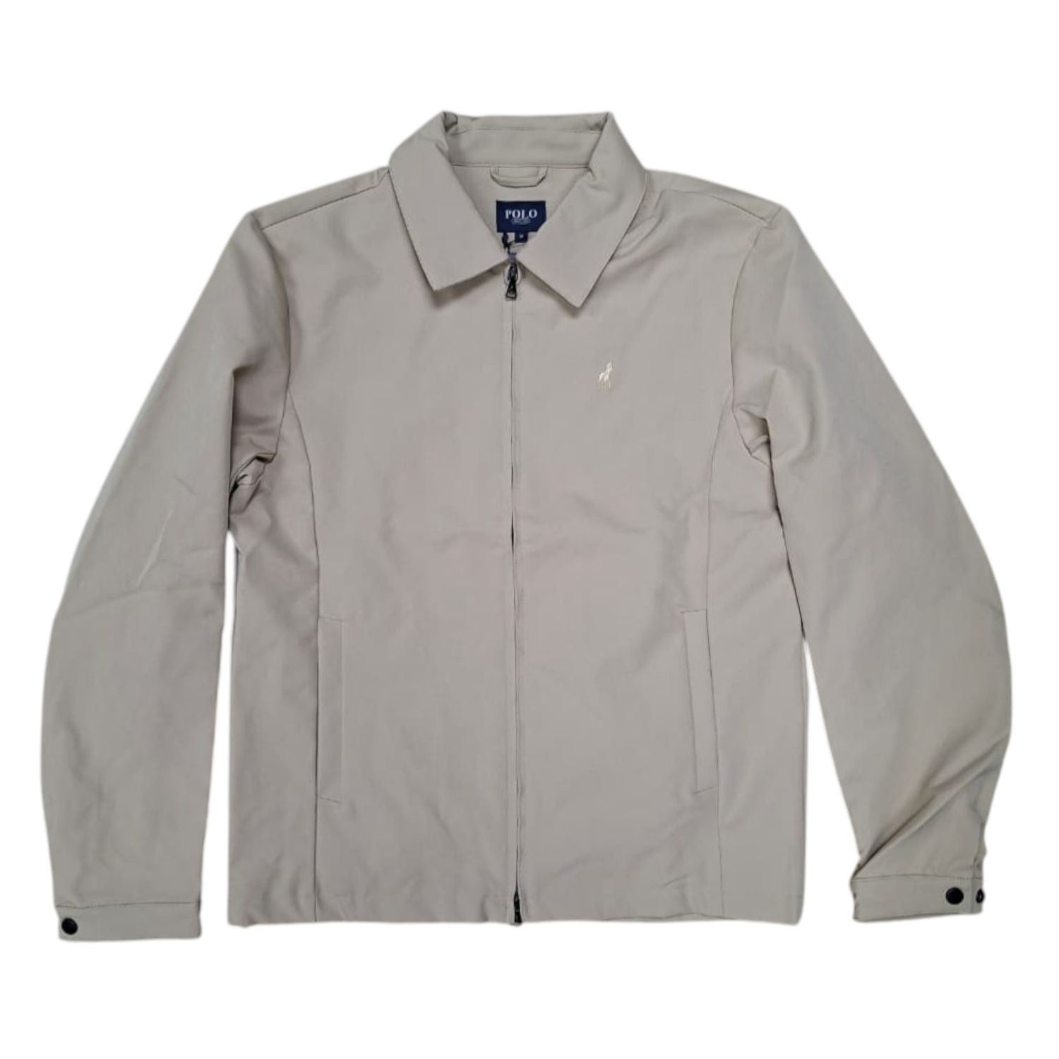 Polo | Tech Harrington Jacket | Stone, Size: M