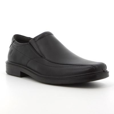 Hush Puppies | Rainmaker II Leather   Slip-On | Black