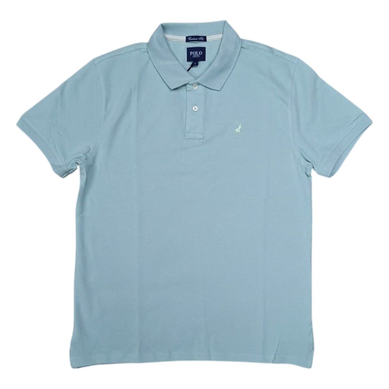 Polo | Carter Essential Pique Golfer | Aqua, Size: M