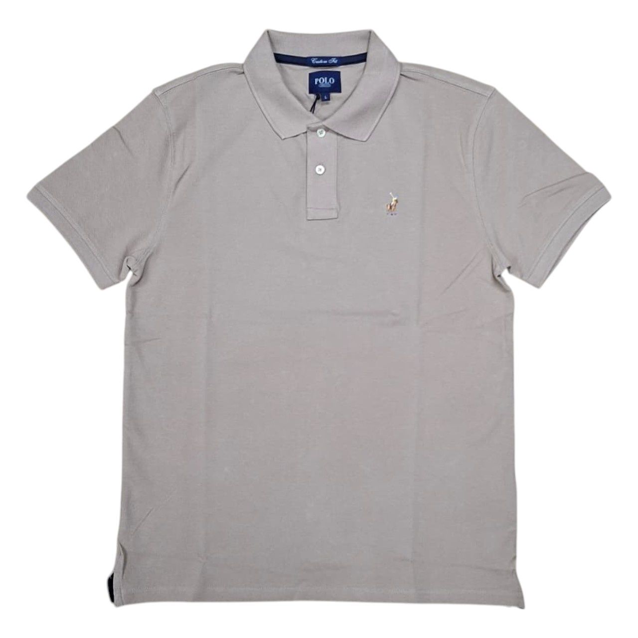 Polo | Carter Essential Pique Golfer | Taupe, Size: M