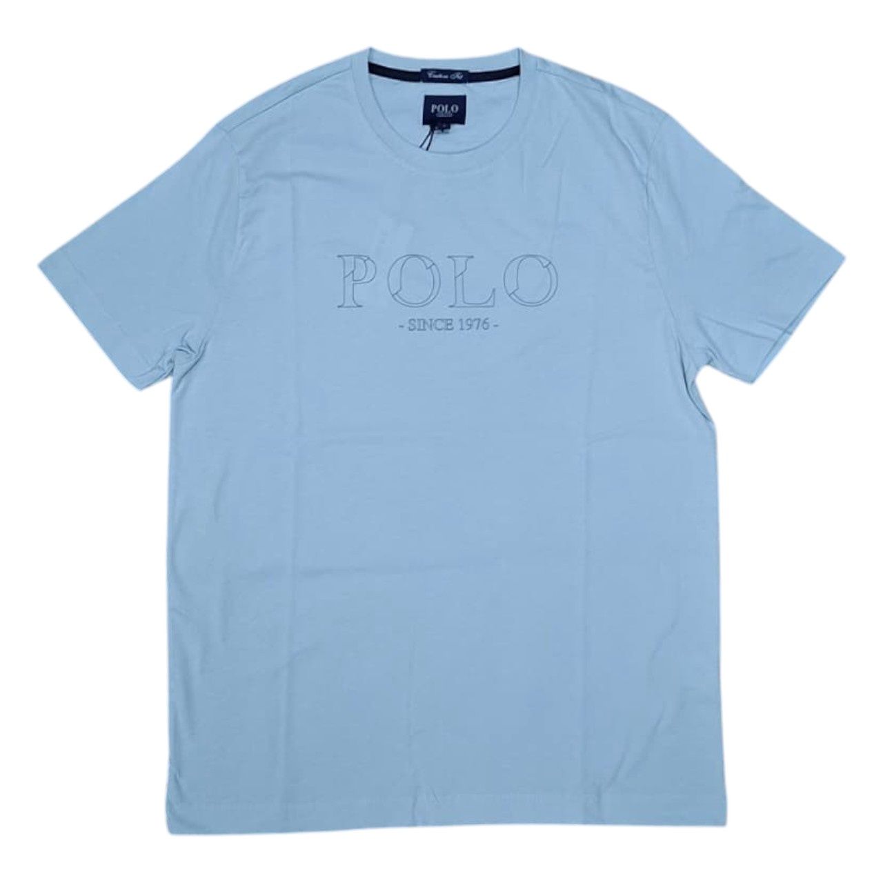Polo | Printed Short Sleeve T-shirt | Blue, Size: M