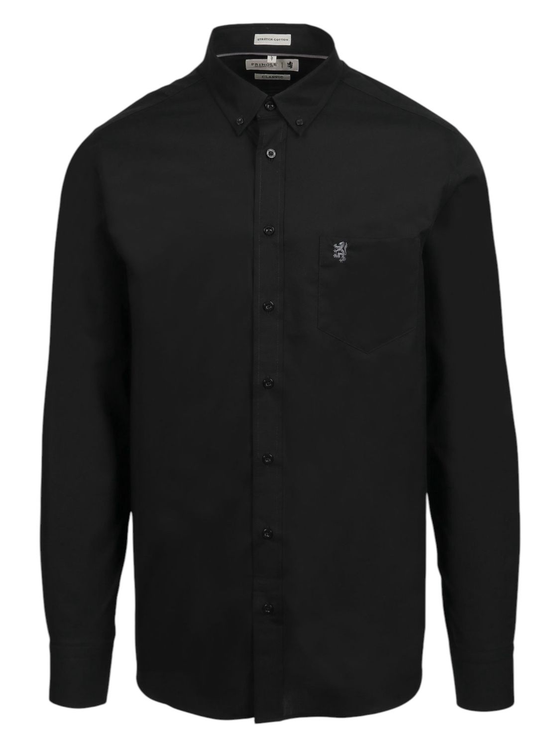 Pringle | Classic Stretch Long Sleeve Shirt | Jacob | Black, Size: M