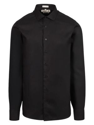 Pringle | Tailored Textured Long Sleeve Shirt | Tim | Black