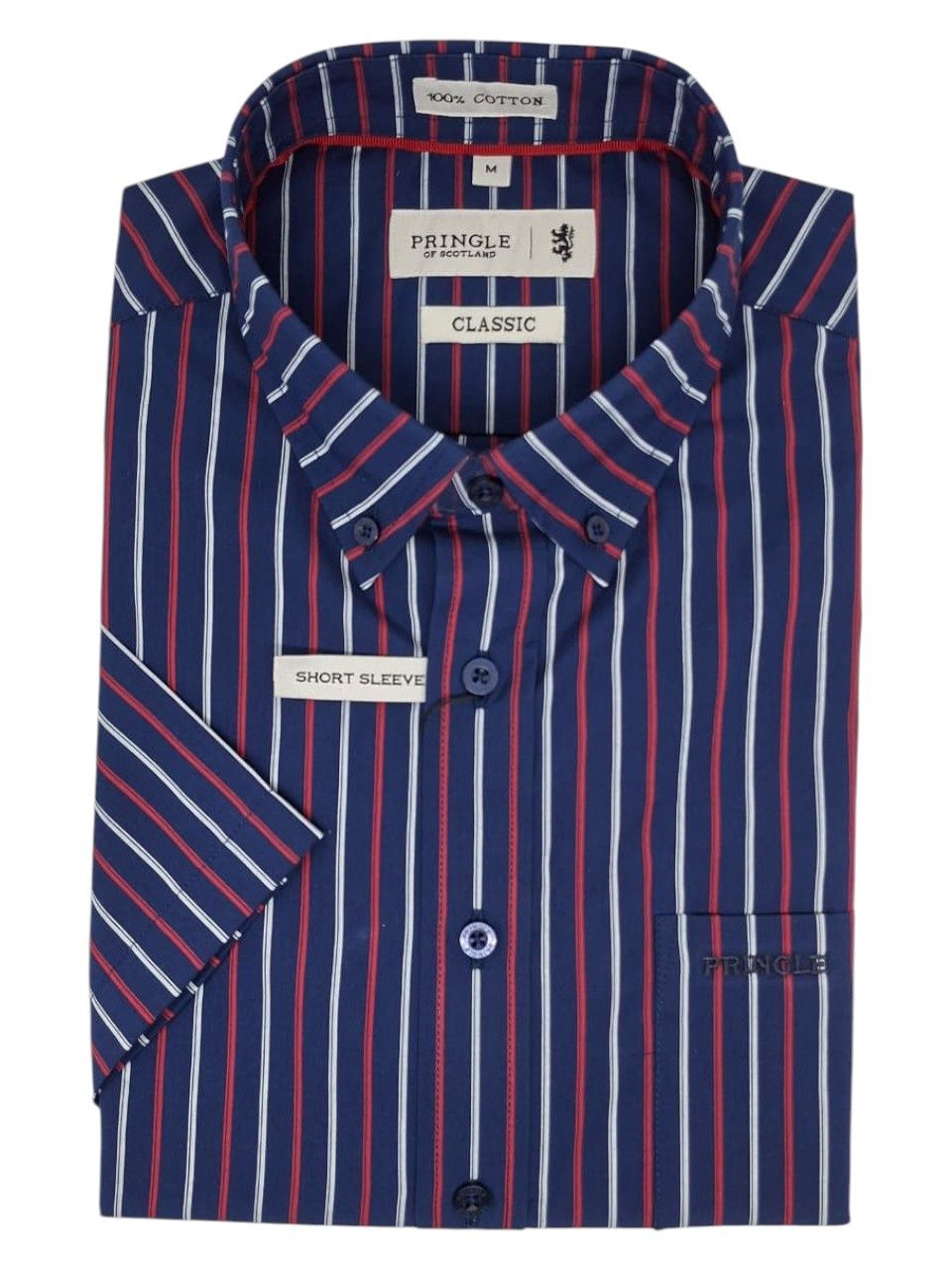 Pringle | Sasha Classic Short Sleeve Shirt | Navy, Size: S