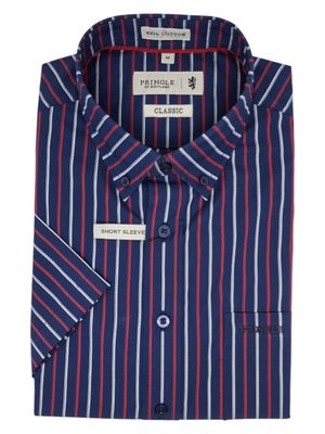 Pringle | Sasha Classic Short Sleeve Shirt | Navy