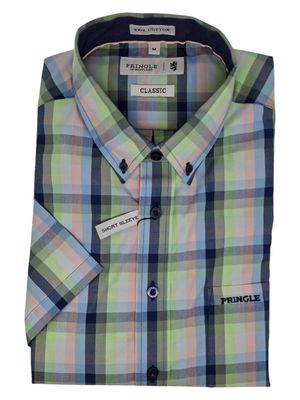 Pringle | Mike Classic Short Sleeve Shirt | Blue
