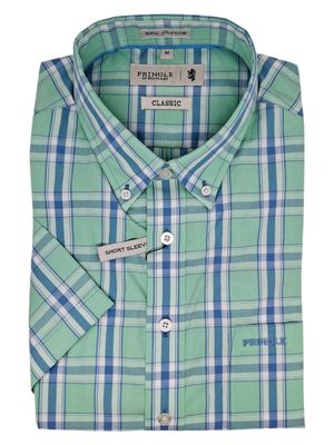 Pringle | Brendan Classic Short Sleeve Shirt | Green