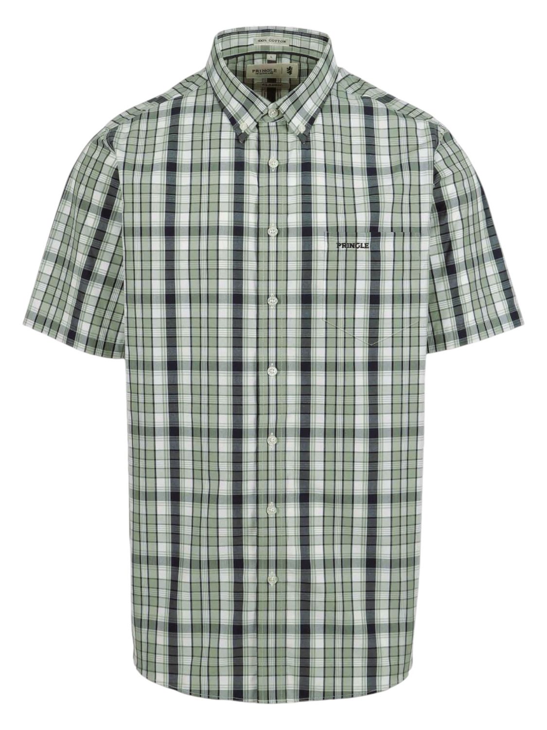 Pringle | Jasper Classic Short Sleeve Shirt | Green, Size: S