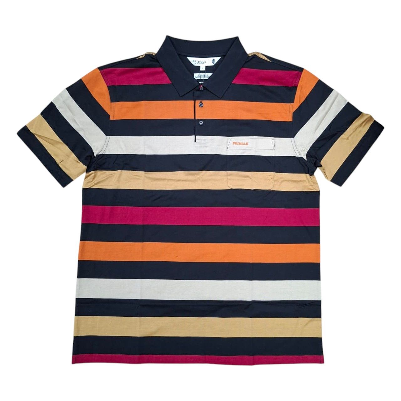Pringle | David Mercerised Golfer | Black, Size: S