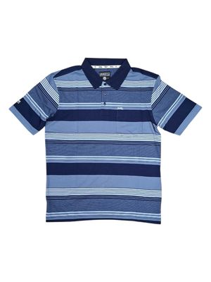 Jeep | Yarn Dyed Stripe Golfer | Navy