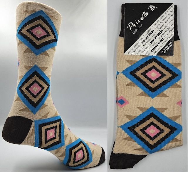 Private Benjamin | Funky Socks | Brt Argyle | 7-11