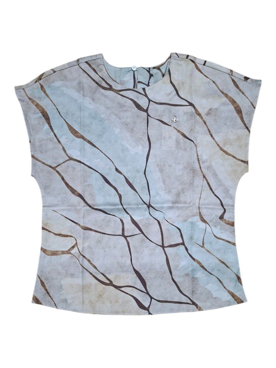 Polo | WMN Nora Short Sleeve Blouse | Sand, Size: 32