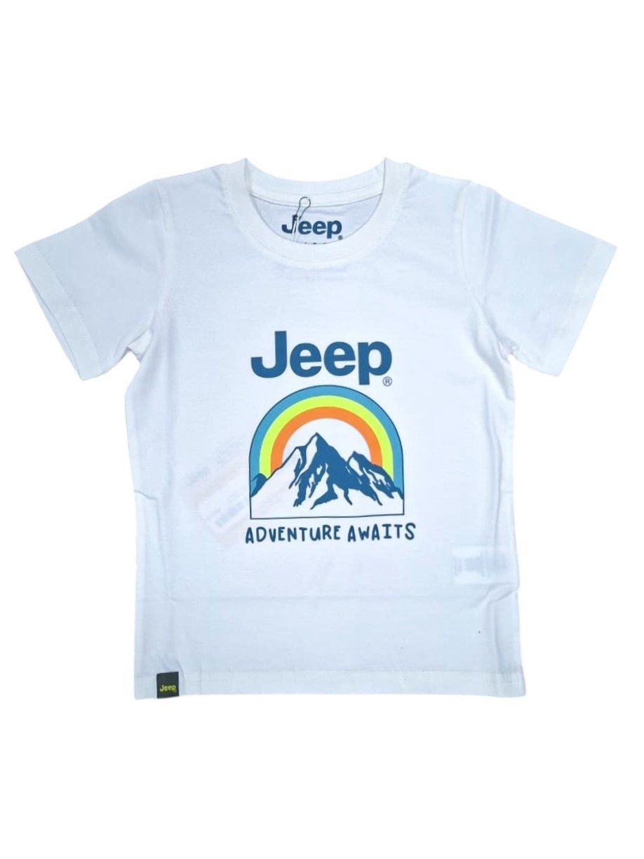Jeep | Kids Tainbow T-shirt | White