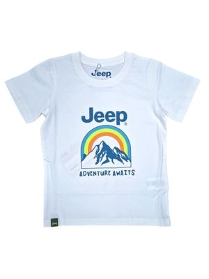 Jeep | Kids Tainbow T-shirt | White