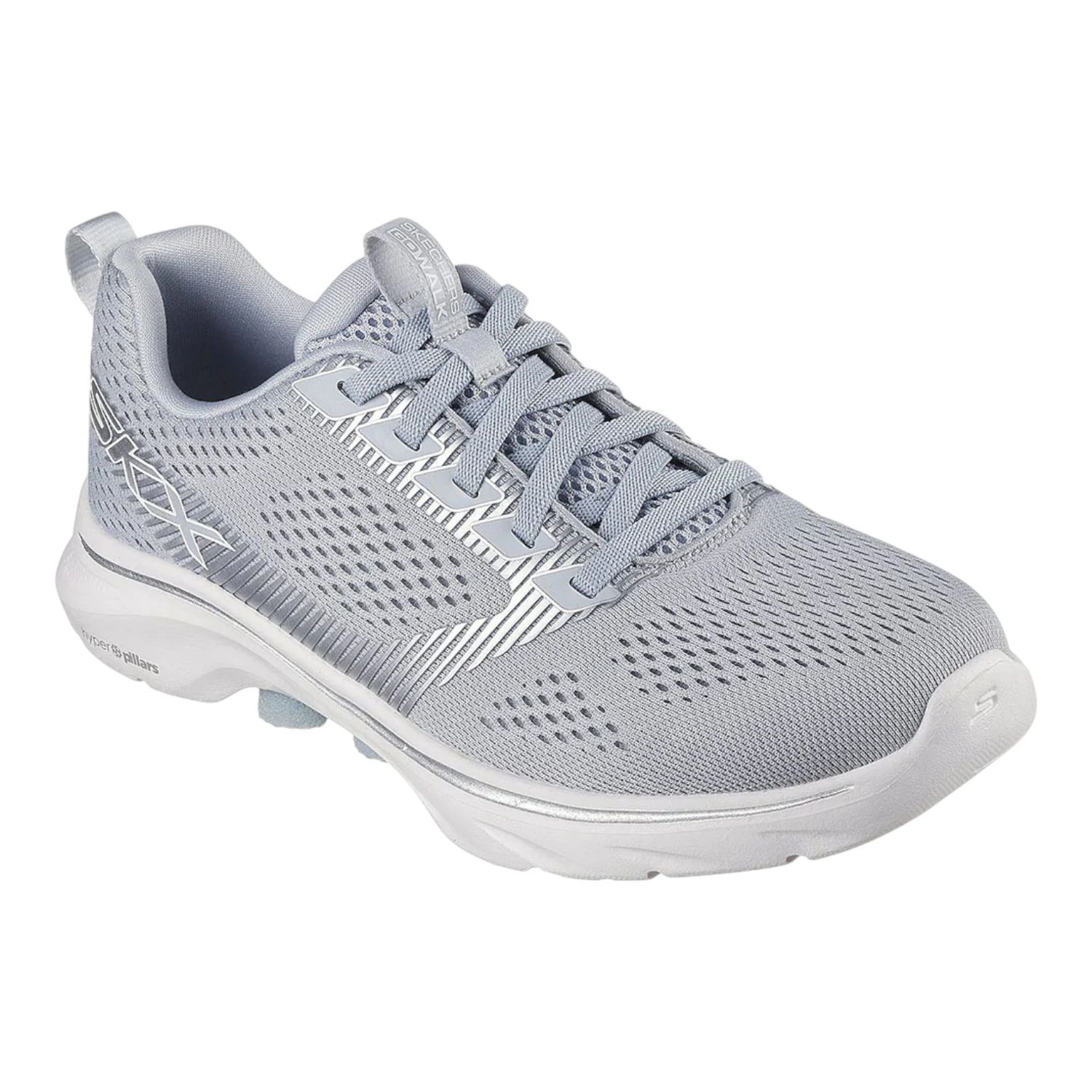 Skechers | Go walk 7 | Gray Silver, Size: 7.