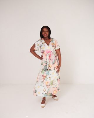 Willow | Tuscany Wrap Dress | Primrose Peach