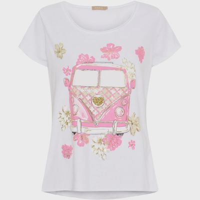 Marta Du Chateau | Marie T-shirt | White VW Rosa Baby