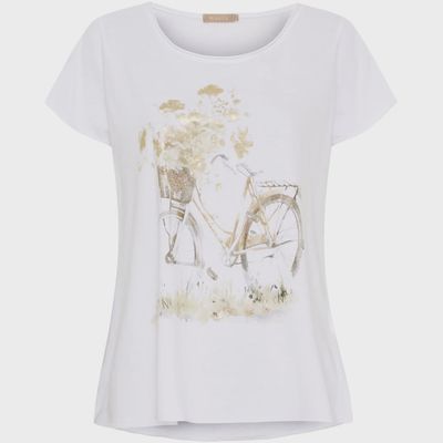 Marta Du Chateau | Marie T-shirt | White Bike