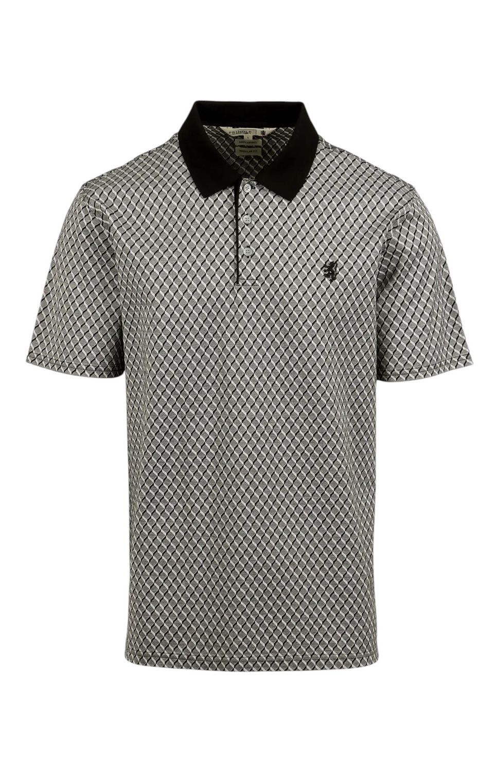 Pringle | Spencer Mercerised Golfer | Black, Size: S