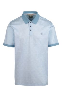 Pringle | Elliot Mercerised Jacquard Golfer | Light Blue