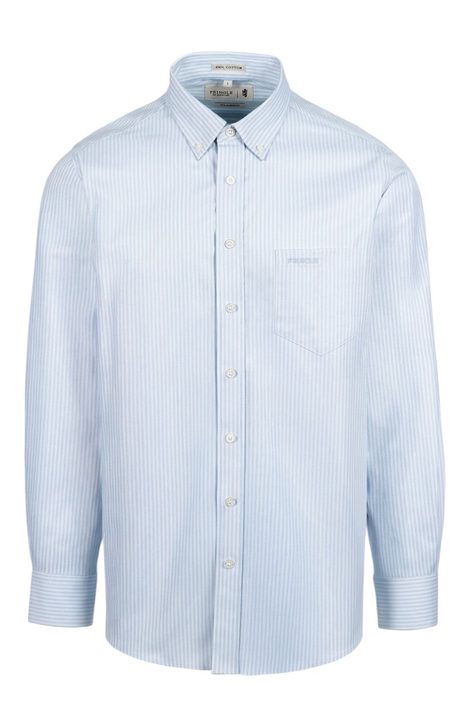 Pringle | Classic Long Sleeve Shirt | Roland | Blue, Size: M