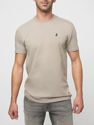 Polo | Lucas Essential Crewneck T-shirt | Taupe