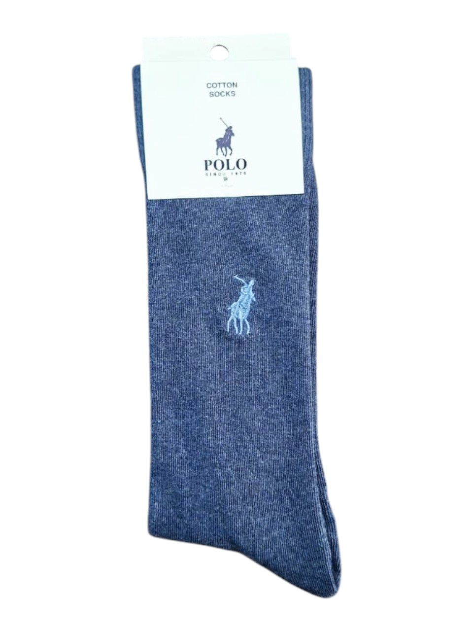 Polo | Cotton Plain Socks | Denim | 7-10