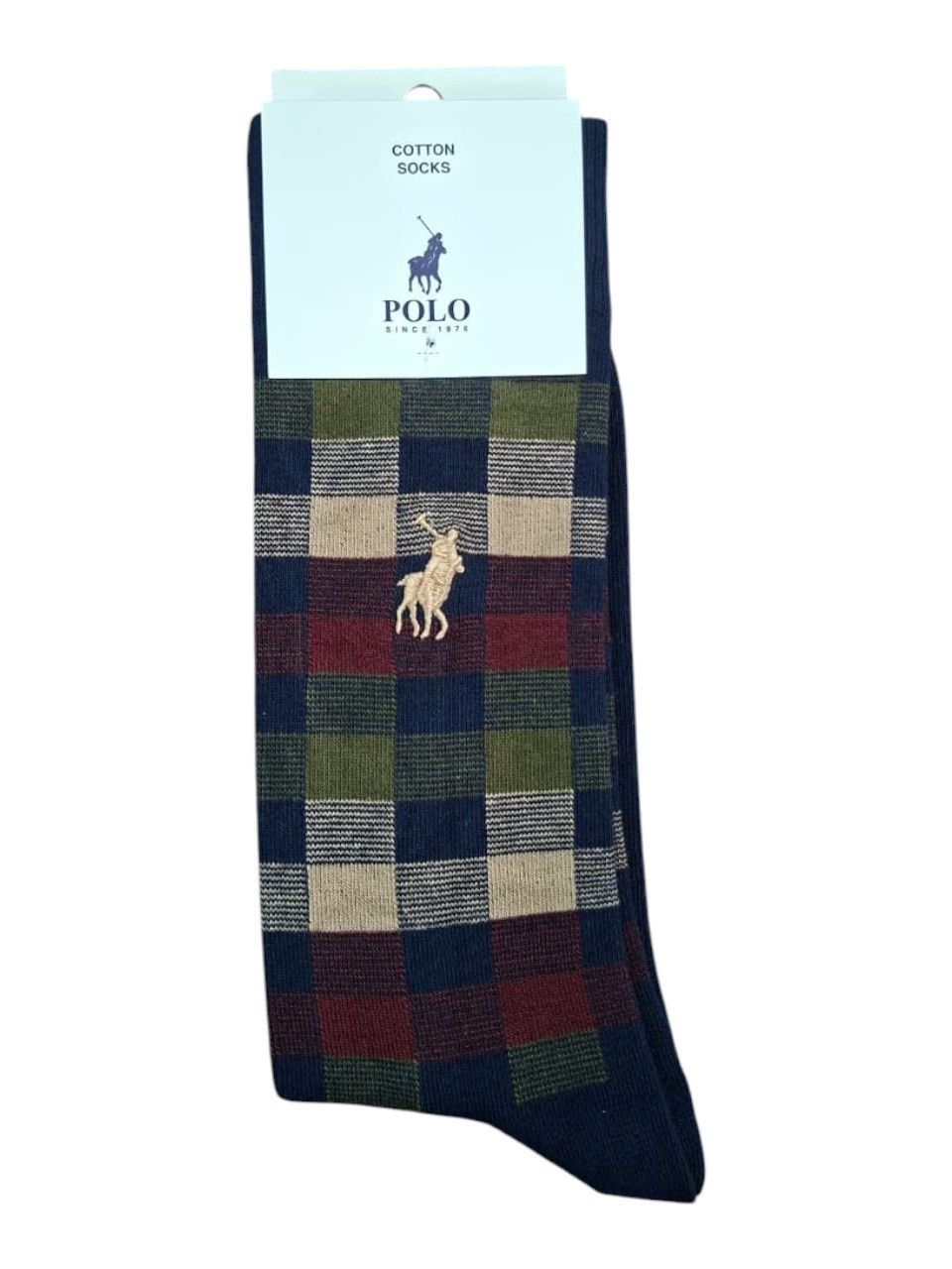 Polo | Abstract Cotton Socks | Navy | 7-10
