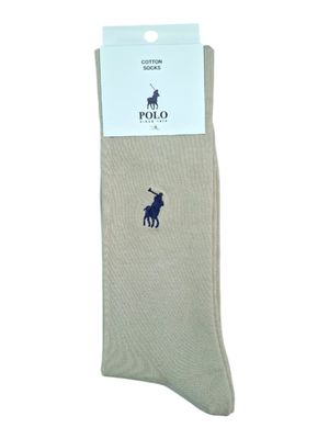 Polo | Cotton Plain Socks | Stone | 7-10
